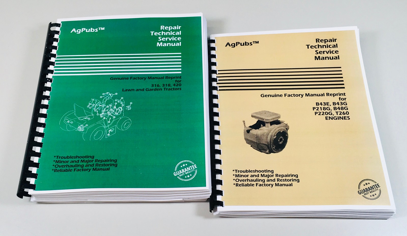 Agpubs Technical Service Manual Set For John Deere 316 318 420